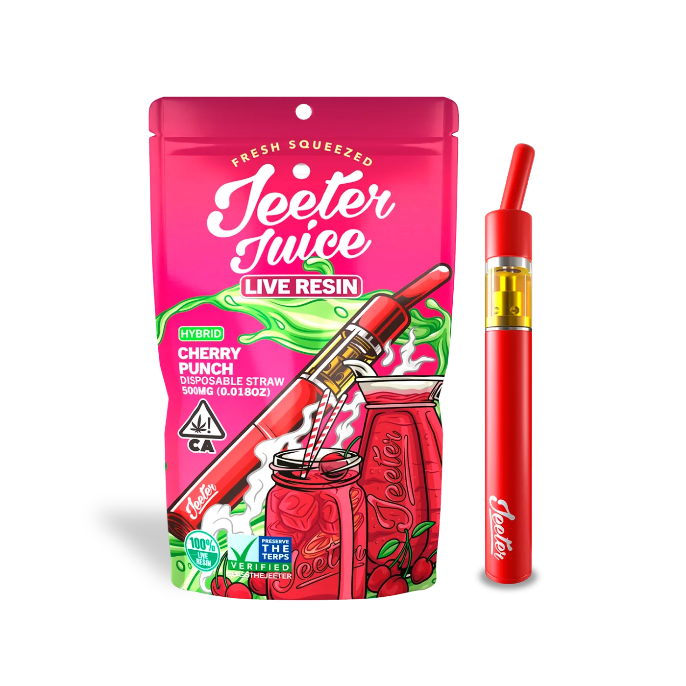 Canetinha de THC Jeeter Juice Cherry Punch 1g Híbrida